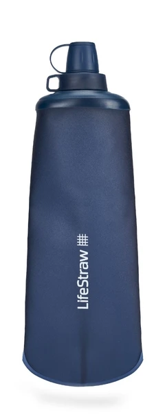 Lifestraw Peak Opvouwbare Waterfilter Fles - 1 Liter - Blauw