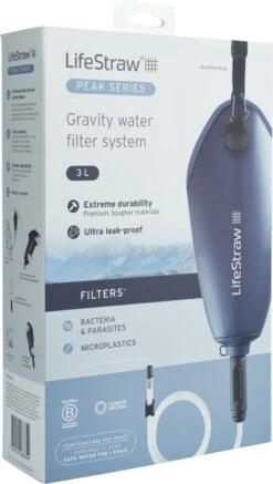 Lifestraw Peak Gravity Bag Waterfilter - 3 Liter - Blauw -Lasiesta Winkel 1900 1900 00104070 06