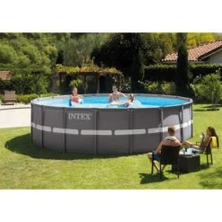 Intex Ultra Frame XTR Pool - 549 X 132 Cm - Met Zandfilterpomp En Accessoires 10 Intex Ultra Frame XTR Pool - 549 X 132 Cm - Met Zandfilterpomp En Accessoires -Lasiesta Winkel 26332 in use 1