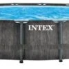 Intex Prism Frame Pool Greywood - 549 X 122 Cm – Met Filterpomp En Accessoires -Lasiesta Winkel 417 1200 intex 26744