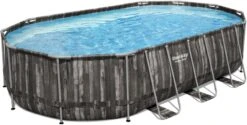 Bestway Power Steel Oval Zwembad - 610 X 366 X 122 Cm - Met Filterpomp En Accessoires -Lasiesta Winkel 609 1200 5611s 5611r 0052 pr web pl001