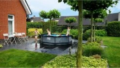 EXIT TOYS EXIT Wood Zwembad - 300 X 76 Cm - Met Filterpomp -Lasiesta Winkel 678 1200 exit 30 12 10 10 int 8