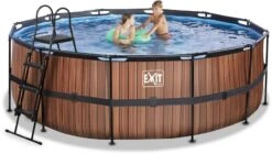 EXIT TOYS EXIT Wood Zwembad - 427 X 122 Cm - Met Zandfilterpomp En Trap -Lasiesta Winkel 680 1200 exit 30 27 14 10 int 4