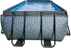 EXIT TOYS EXIT Stone Zwembad - 400 X 200 X 122 Cm - Met Zandfilterpomp En Trap -Lasiesta Winkel 814 1200 exit 30 27 42 00 int 3