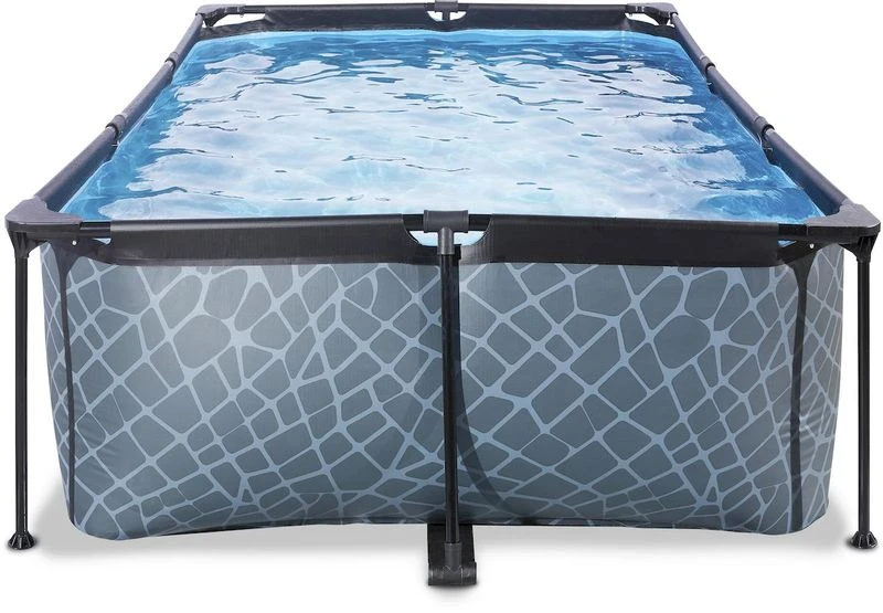 EXIT TOYS EXIT Stone Zwembad - 220 X 150 X 65 Cm - Met Filterpomp 4 EXIT TOYS EXIT Stone Zwembad - 220 X 150 X 65 Cm - Met Filterpomp - Afbeelding 2