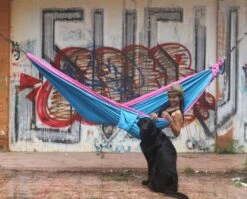 Ticket To The Moon Hangmat 2 Persoons Original Double - Pink/Aqua 11 Ticket To The Moon Hangmat 2 Persoons Original Double - Pink/Aqua -Lasiesta Winkel 900 1114 img 2447