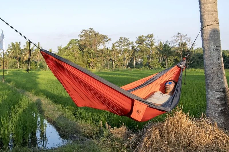 Ticket To The Moon Hangmat 2 Persoons Original Double - Orange/Dark Grey - Afbeelding 5