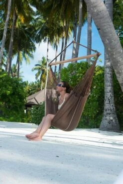 La Siesta Habana Hangstoel XL - Chocolate -Lasiesta Winkel 900 601 hal21 6 ambiance 200