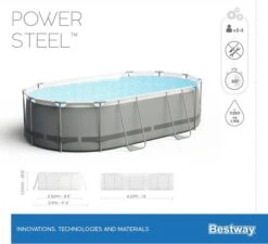 Bestway Power Steel Oval Zwembad - 427 X 250 X 100 Cm - Met Filterpomp En Accessoires 20 Bestway Power Steel Oval Zwembad - 427 X 250 X 100 Cm - Met Filterpomp En Accessoires -Lasiesta Winkel 900 989 56620 01 power steel