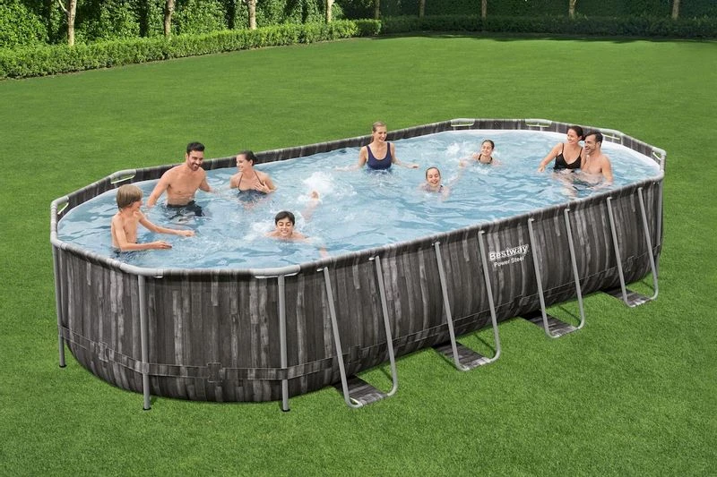 Bestway Power Steel Oval Zwembad - 732 X 366 X 122 Cm - Met Filterpomp En Accessoires - Afbeelding 7