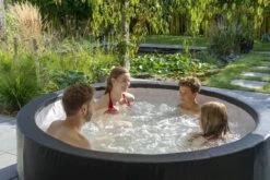 EXIT TOYS EXIT Leather Premium Opbouw Spa - 4-6 Persoons -Lasiesta Winkel exit leather premium 6 opblaasbare spa sfeer tuin 2