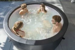 EXIT TOYS EXIT Leather Premium Opbouw Spa - 4-6 Persoons -Lasiesta Winkel exit leather premium 6 opblaasbare spa sfeer tuin 3