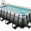 EXIT TOYS EXIT Black Leather Zwembad - 400 X 200 X 122 Cm - Met Zandfilterpomp En Trap -Lasiesta Winkel exit black leather zwembad 400 x 200 x 122 cm