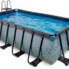EXIT TOYS EXIT Stone Zwembad - 400 X 200 X 100 Cm - Met Zandfilterpomp En Trap -Lasiesta Winkel exit stone zwembad 400 x 200 x 122 cm 1