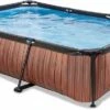 EXIT TOYS EXIT Wood Zwembad - 220 X 150 X 65 Cm - Met Filterpomp -Lasiesta Winkel exit wood zwembad 1