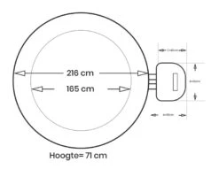Intex Pure Spa Bubble Therapy Opblaasbare Spa - 6 Persoons -Lasiesta Winkel intex bubbletherapy 6persoons afmetingen