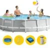 Intex Prism Frame Pool - 427 X 107 Cm - Met Filterpomp En Accessoires -Lasiesta Winkel intex prism frame pool 427 x 107 cm met filterpomp en accessoires intex prism frame pool 427 x 107 cm met filterpomp en accessoires 1