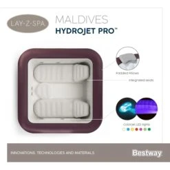 Bestway Lay-Z Spa Maldives Hydrojet Pro Opblaasbare Spa - 7 Persoons -Lasiesta Winkel maldives spa 1