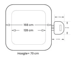 NetSpa Caïman Opblaasbare Spa - 4 Persoons -Lasiesta Winkel netspa caiman afmetingen