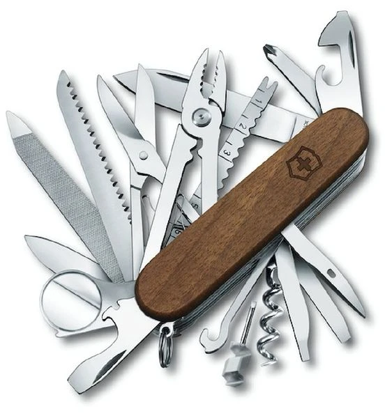 Victorinox Swiss Champ Wood Zakmes 3 Victorinox Swiss Champ Wood Zakmes